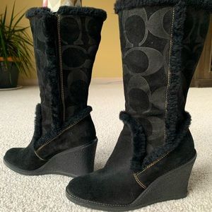 COACH “Jordana” Wedge Boot